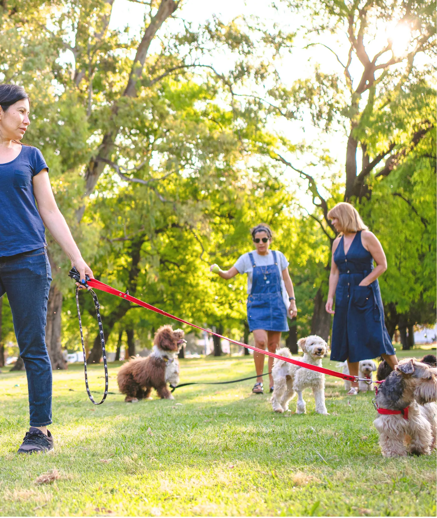 Family with Dog